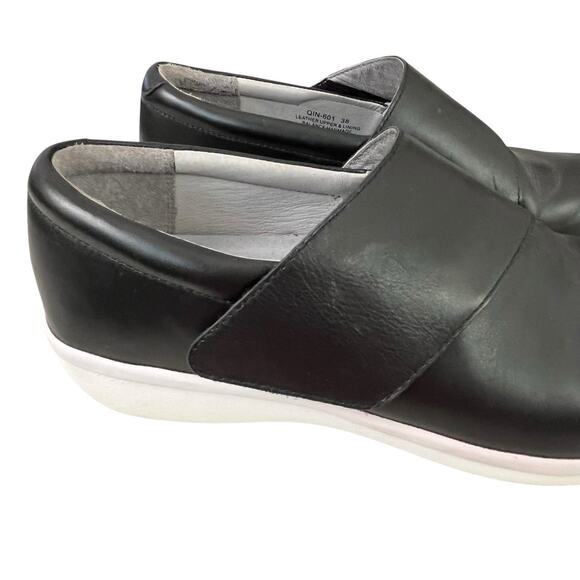 Alegria by PG-Lite QIN-601 Slip On Shoe 38 US 8-8.5 M Black Napa Leather Comfort - Picture 6 of 15